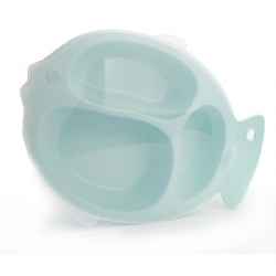 PP Baby Divided Fish Shape Plate